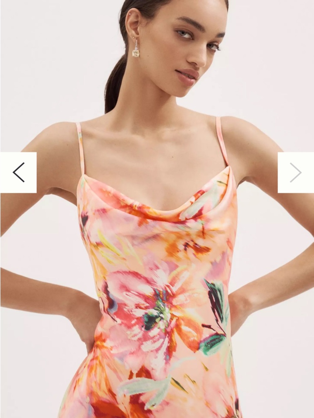 Liv Foster Adeline Cowl-Neck Sateen Maxi Dress - Picture 6 of 9